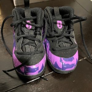 Purple Camouflage Foamposite Kids